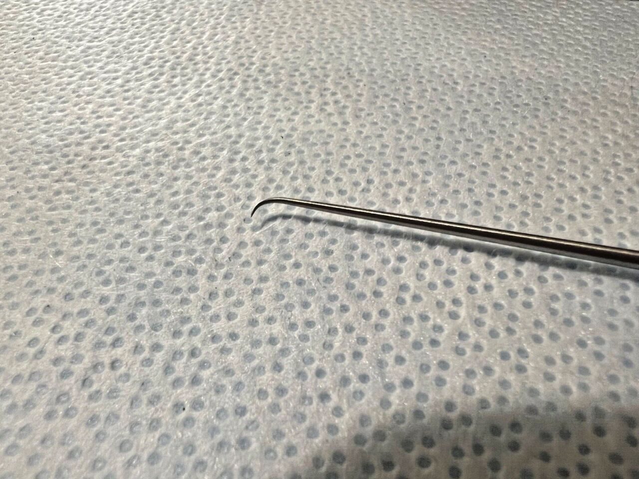 JARIT 385-326 Curved Sharp House-Rosen Needle Malleable Shaft 6-1/4" L w/ Case — photo 2