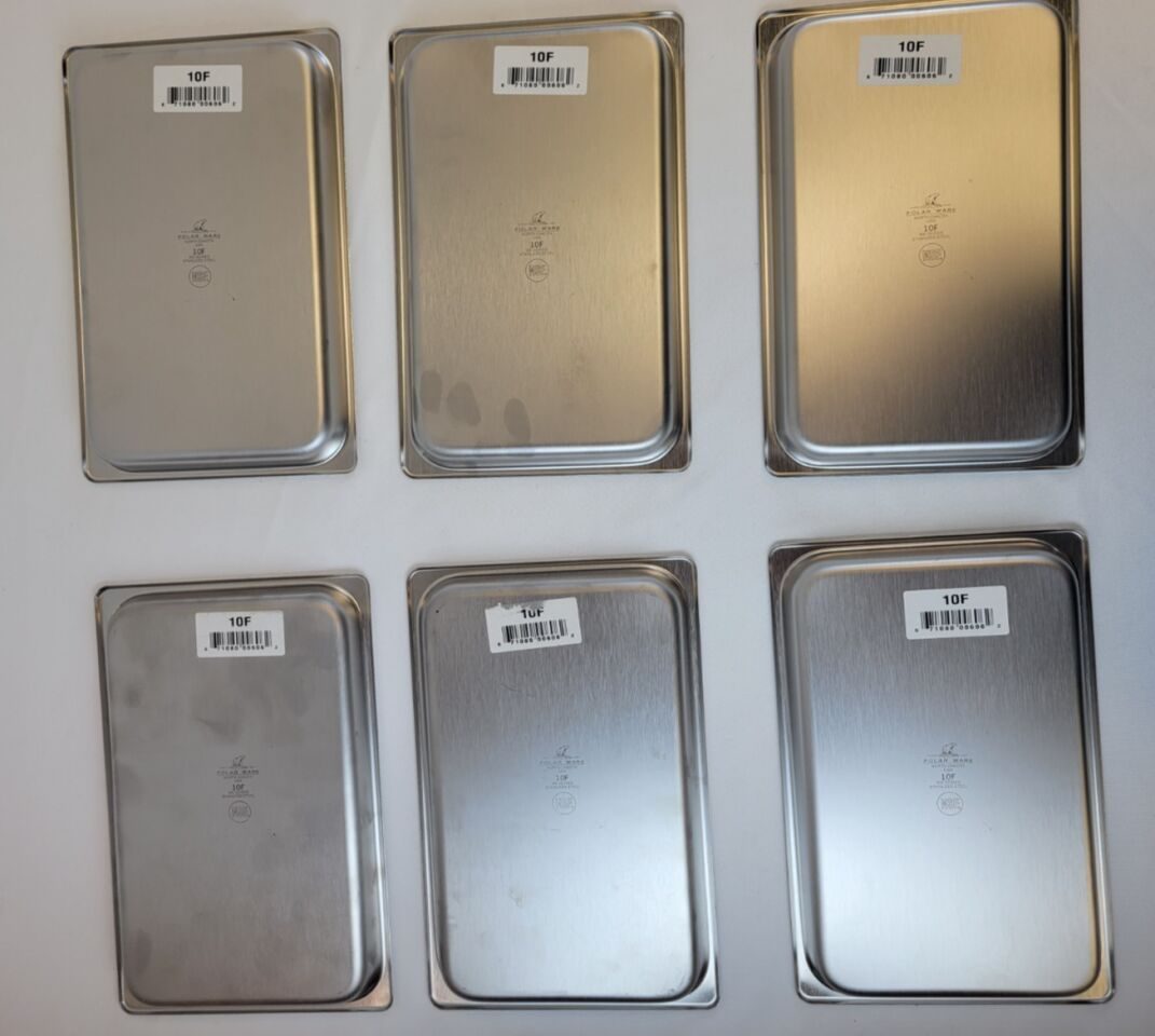 POLAR WARE 10F Lot of 6 Stainless Steel Medical Instrument Tray 10 x 6.5" — photo 2