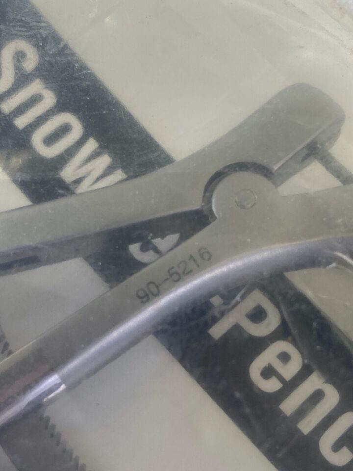 SNOWDEN-PENCER 90-5216 60mm Curved Jaw 10mm 45cm MIS Diamond Line Glassman Clamp — photo 2