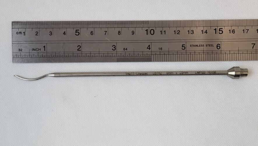 SHUTT-LINVATEC C8742 Crescent Suture Hook (Large Curve), 6mm W x 25mm L — photo 5