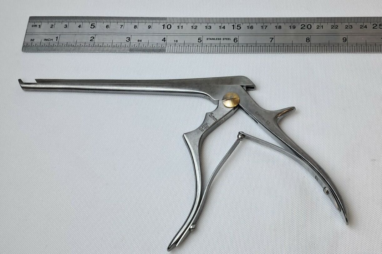 CODMAN 53-1509 Cervical Kerrison Rongeur 45deg Up 5mm Bite Thin Footplate 7" Shaft — photo 5
