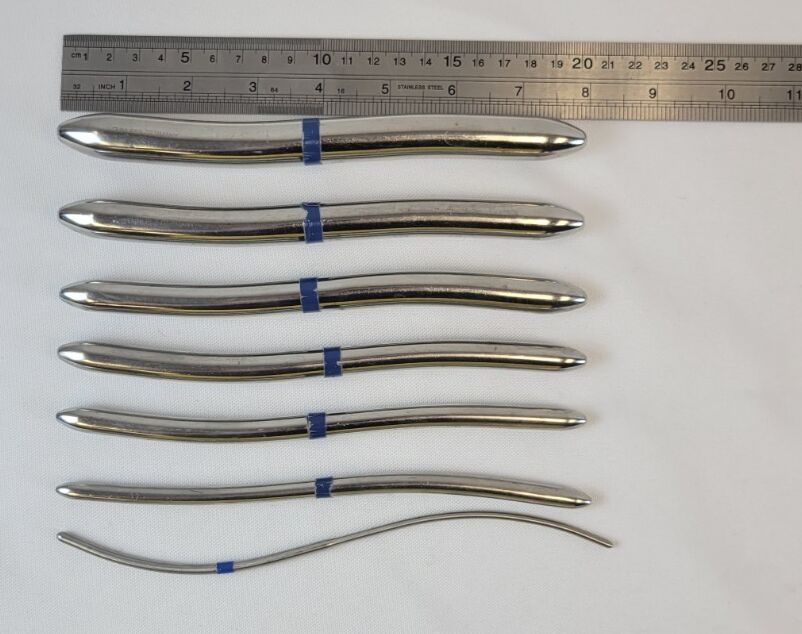 AESCULAP 3-18 mm Double-Ended S-Shaped 7-3/4" Hegar Uterine Dilators Set of 7 — photo 17