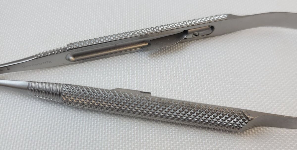 SCANLAN 6006-50 Castroviejo Micro Needle Holder Straight Diamond Dust Jaw 5 3/4" — photo 3