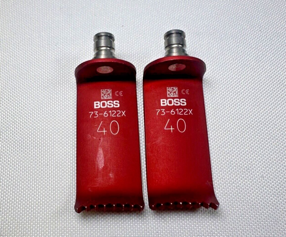 BOSS 73-6122x Image-Line Retractor Blade, Short, Red, 40mm SET OF 2