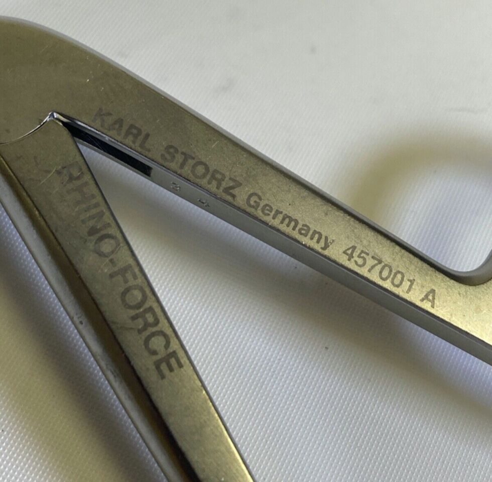 KARL STORZ 457001A Rhinoforce Weil Blakesley 45deg Jaws Size 1 Suction ENT Forcep — photo 2