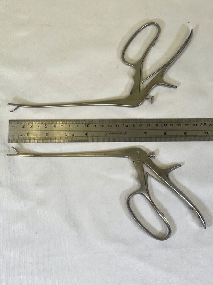 ZIMMER 3951-69 & 3951-68 Curved Toothed Grasper Forceps Pair — photo 9