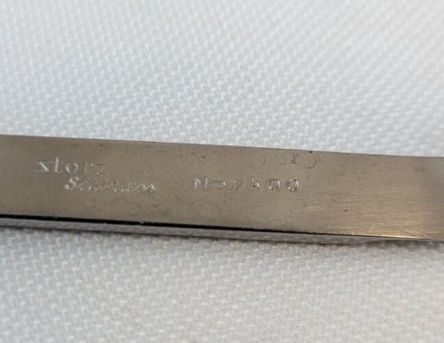 KARL STORZ M-7400 Castroviejo Needle Holder 16mm Straight Jaws Serrated Handle — photo 5