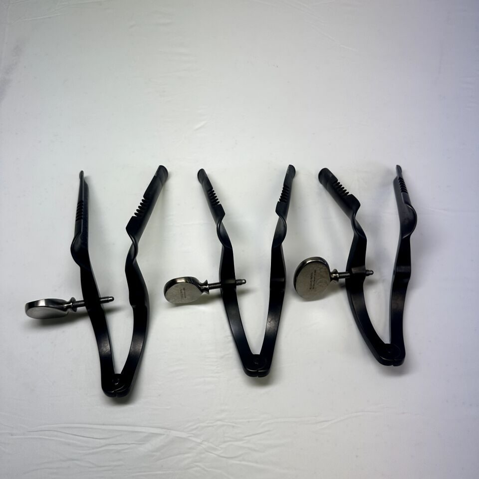 RUGGLES Various Set of 3 Transsphenoidal Speculum Black Coated Right Angled — photo 2