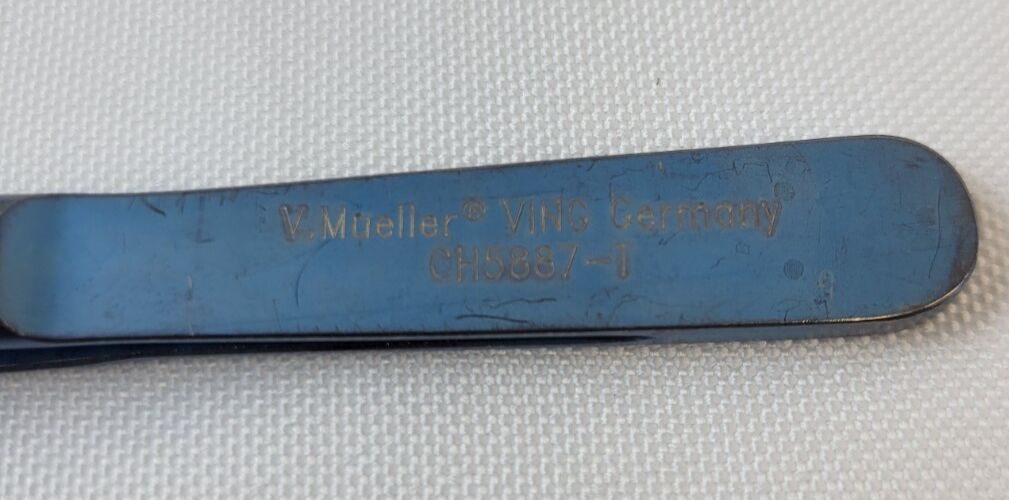 V. MUELLER CH5887-T DeBakey-Diethrich Vascular Tissue Forceps, Serrated, 9.5" — photo 4