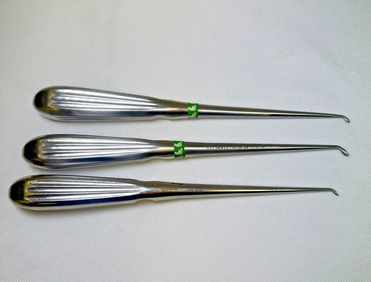 AESCULAP Sizes 0,2,3 Set of 3 EPSTEIN Bone Curettes