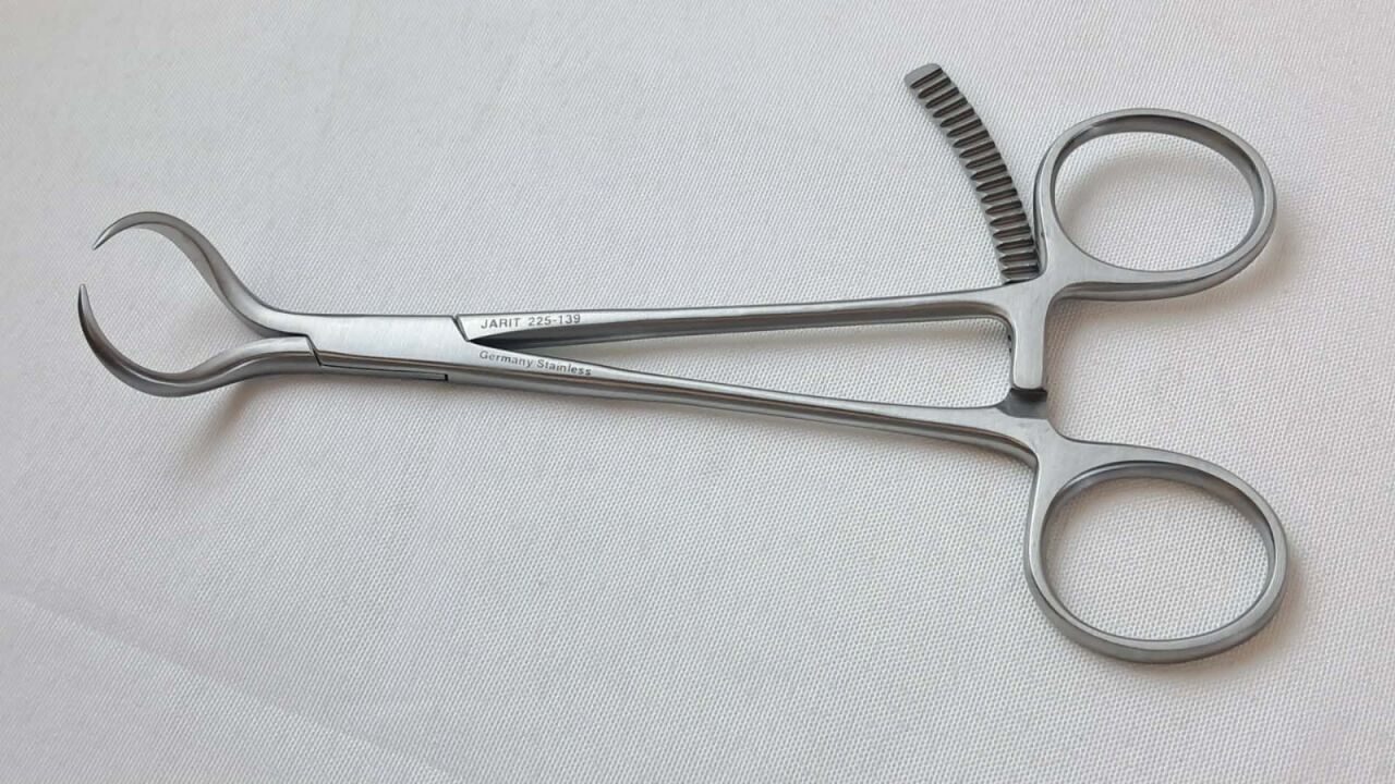 JARIT 225-139 Reduction Forceps Curved 6" Ratcheting Handle — photo 2