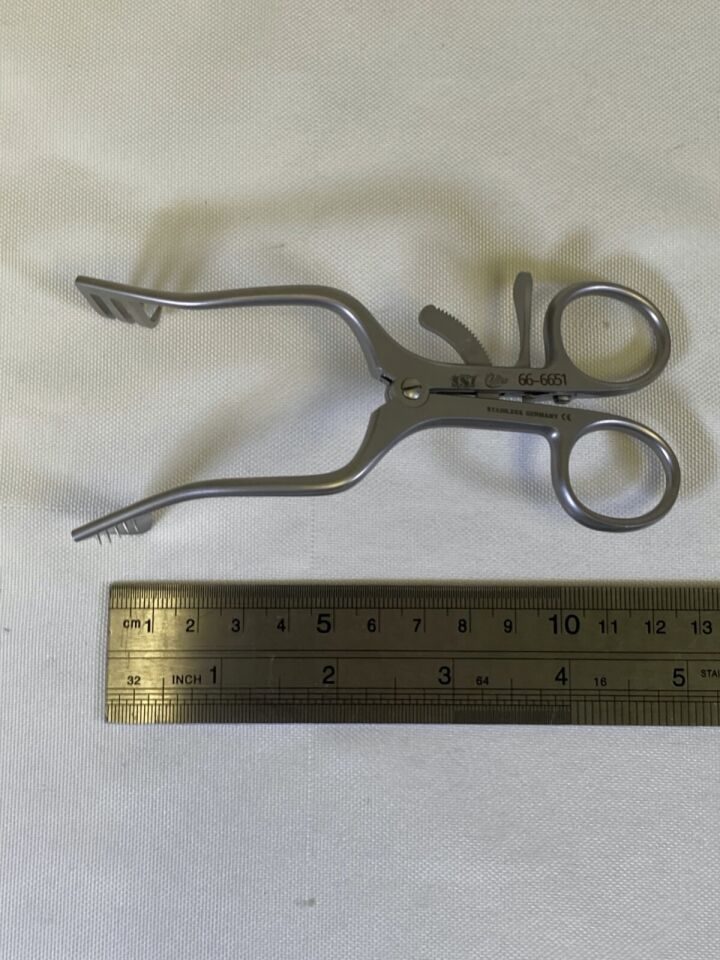 SYMMETRY SURGICAL 66-6651 Perkins Retractor 3 Prong Right Solid Left — photo 5
