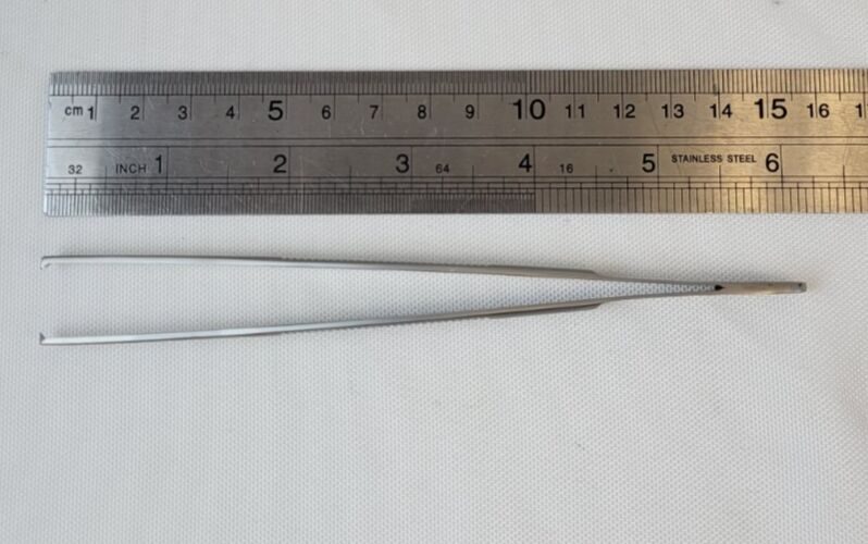 JARIT 130-165 Tissue Forceps Stainless Steel Straight 1x2 Teeth 6" — photo 8