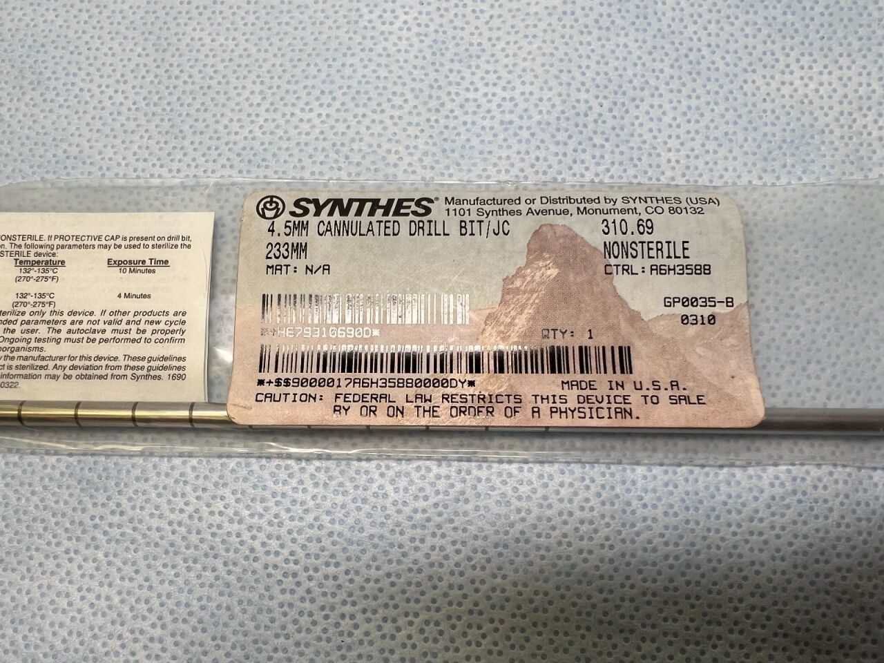 SYNTHES 310.69 Drill Bit — photo 3