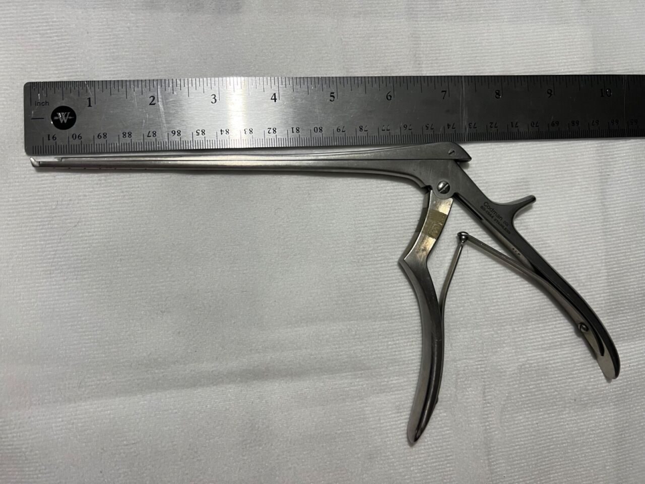 CODMAN 80-1344 Hardy Sella Kerrison Punch 1mm X 40deg Upbite 7" Length Neuro Spine — photo 6