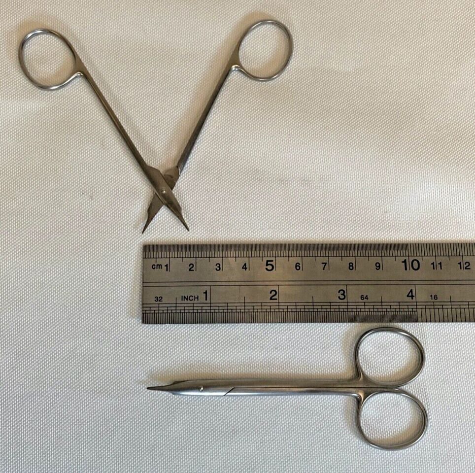 MILTEX 5-330 Tenotomy Scissors 4" Sharp Straight Blades Pair of — photo 8