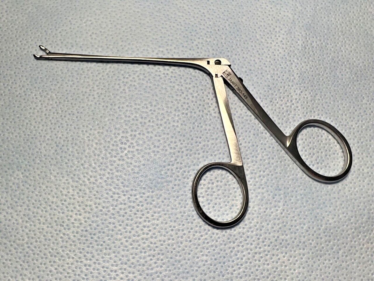 JARIT 380-145 Herzfeld Straight Alligator Ear Forcep, 2mm Cup, 3-3/8" WL — photo 1