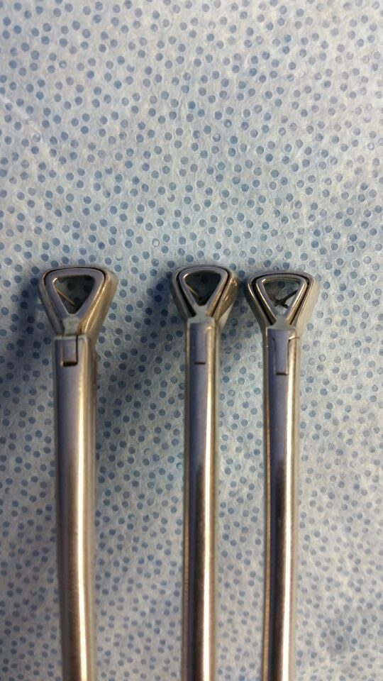 PILLING 461660 / 461661 Meltzer Adenoid Punches 2X 5mm & 1X 7mm - lot of 3 — photo 4