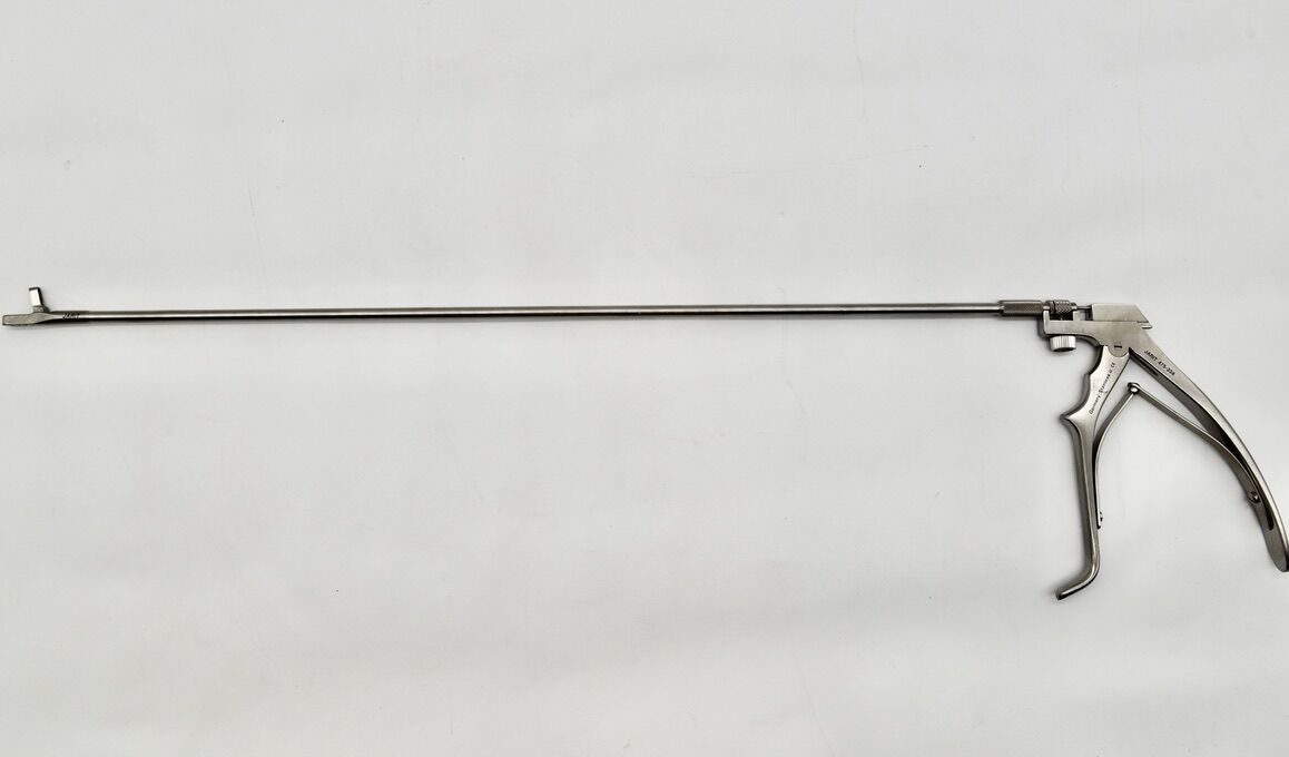 JARIT 475-234 Yeoman Biopsy Forcep, Rotating Shaft, Improved Handle, Straight, 16-1/4"
