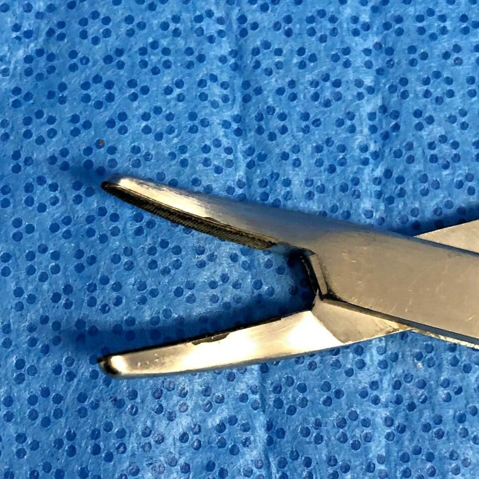 JARIT 121-210 Tungsten Carbide 8" Curved Carb-Bite Heaney Needle Holder — photo 4