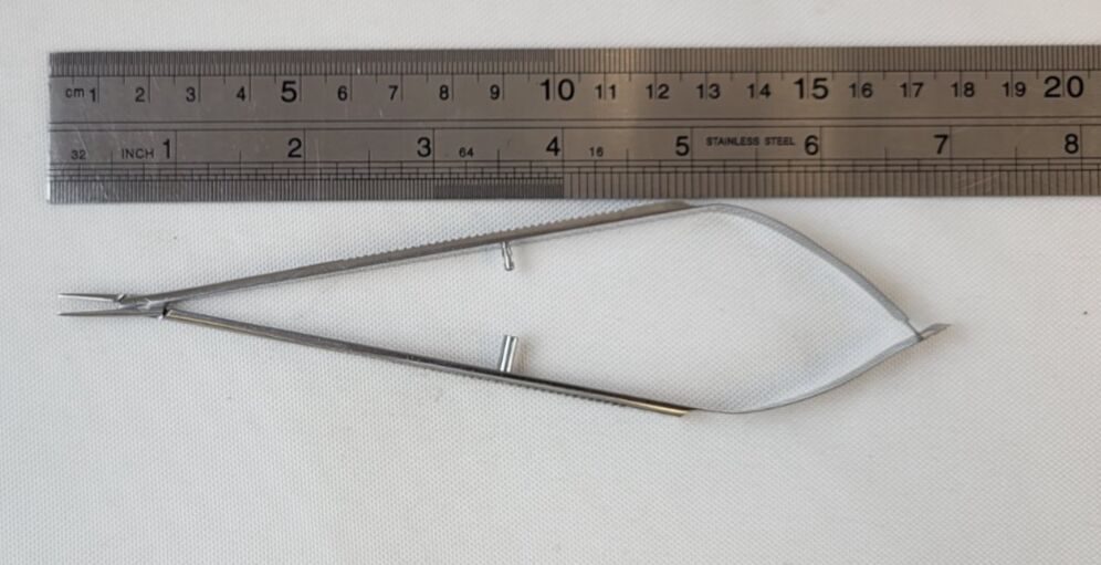 KARL STORZ M-7400 Castroviejo Needle Holder 16mm Straight Jaws Serrated Handle — photo 10