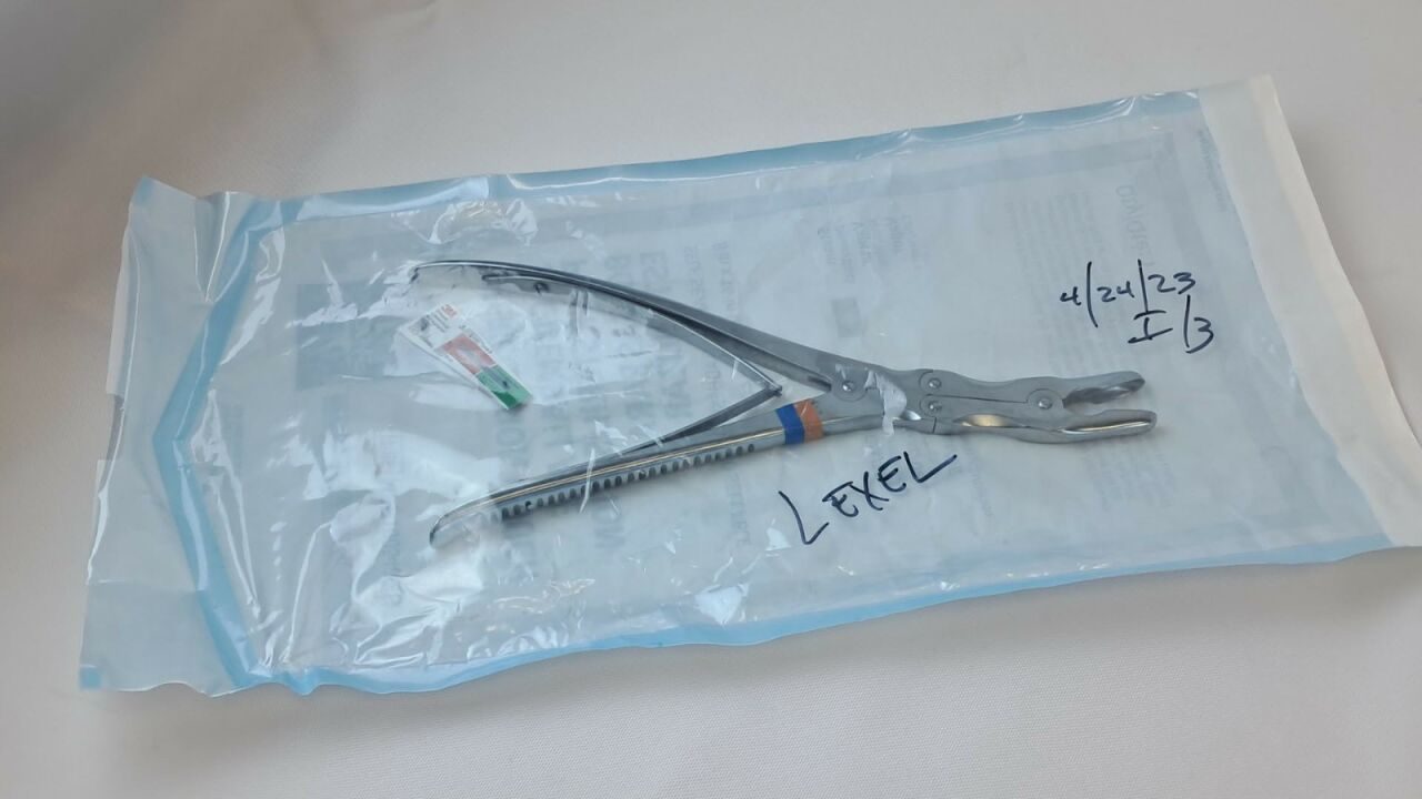 MEDLINE 32.245.23 Leksell-Stille Rongeur D/A 9.5" Curved 8mm Bone Cutter — photo 2