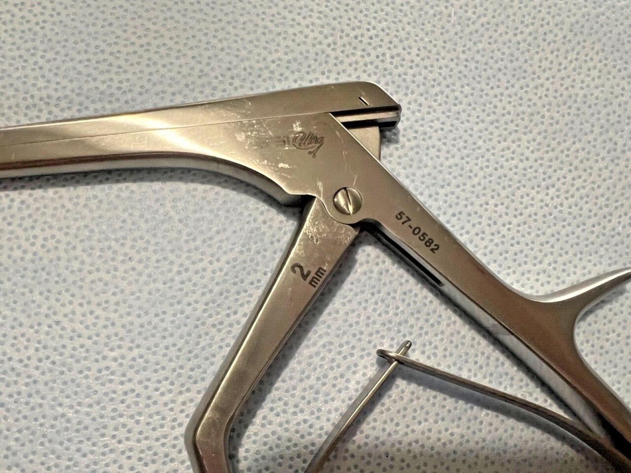 SSI ULTRA 57-0582 Spurling Kerrison Rongeur 2mm X 40deg Upbite 8" Neurology Spine — photo 4