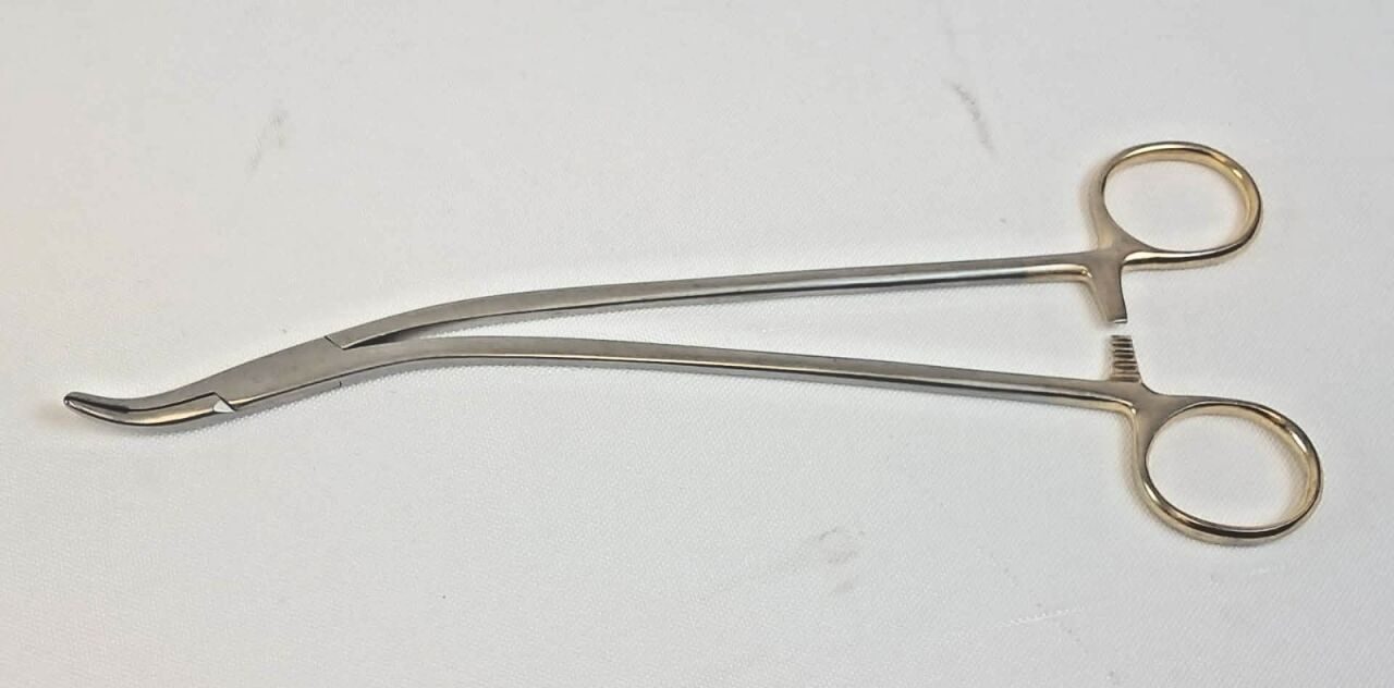 CODMAN 455-5511 Stratte Needle Holder 9" TC Tungsten Carbide Curved Diamond Jaw
