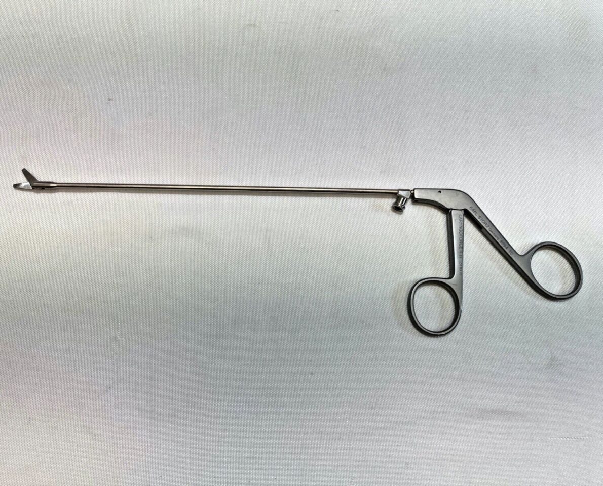 KARL STORZ 8594TC Laryngeal Scissor Heavy 10mm Right Curve Blade 3mm x 23cm ENT