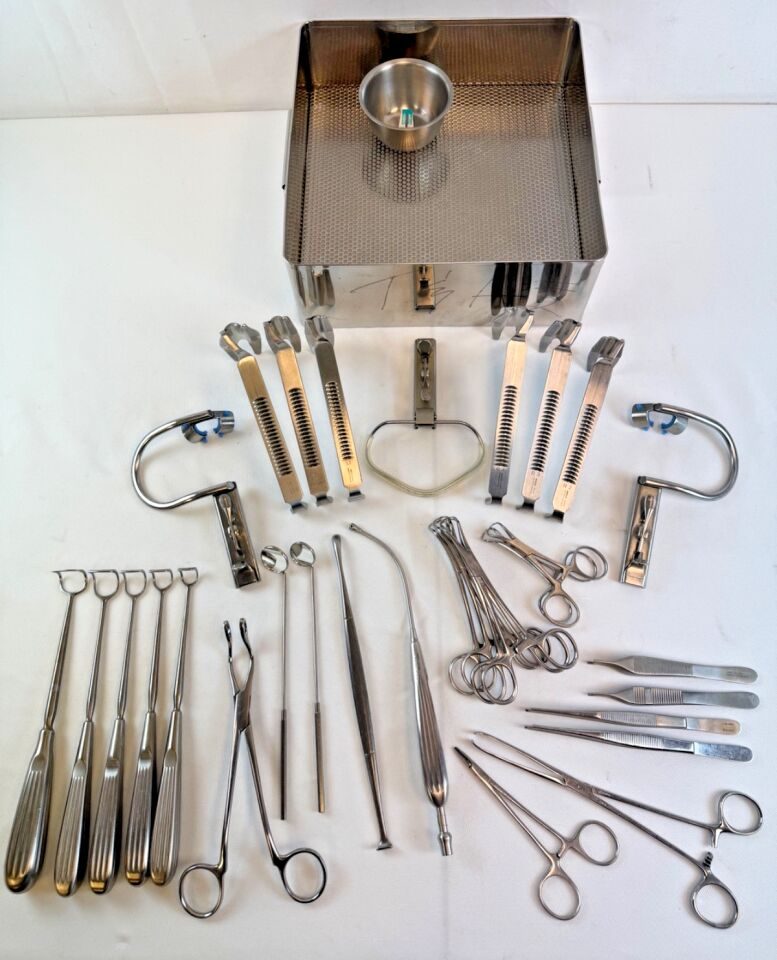 WECK Tonsil / Adenoidectomy Tray T&A w/ Sterilization Pan 32 Piece Tonsil / Adenoidectomy Set