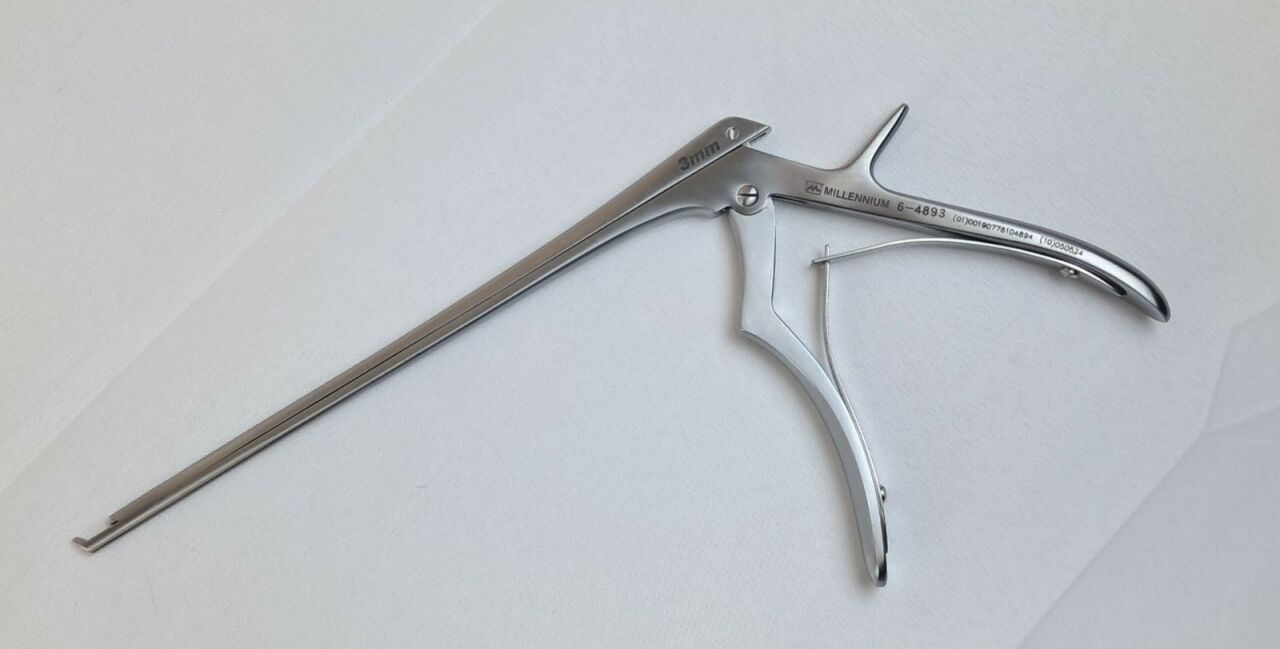 MILLENNIUM 6-4893 40 Deg. Up 8In. 3mm Kerrison Ejector Rongeur Micro Hand — photo 3
