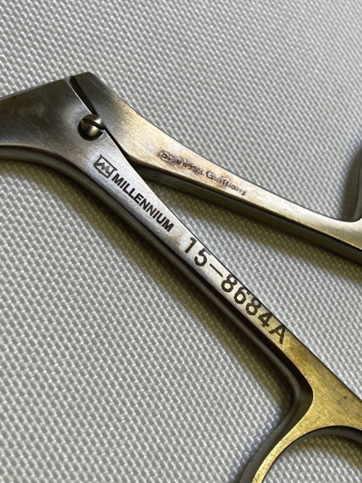 MILLENNIUM SURGICAL 15-8684A Micro Kleinsasser Laryngeal Scissors Right Side Cut — photo 2