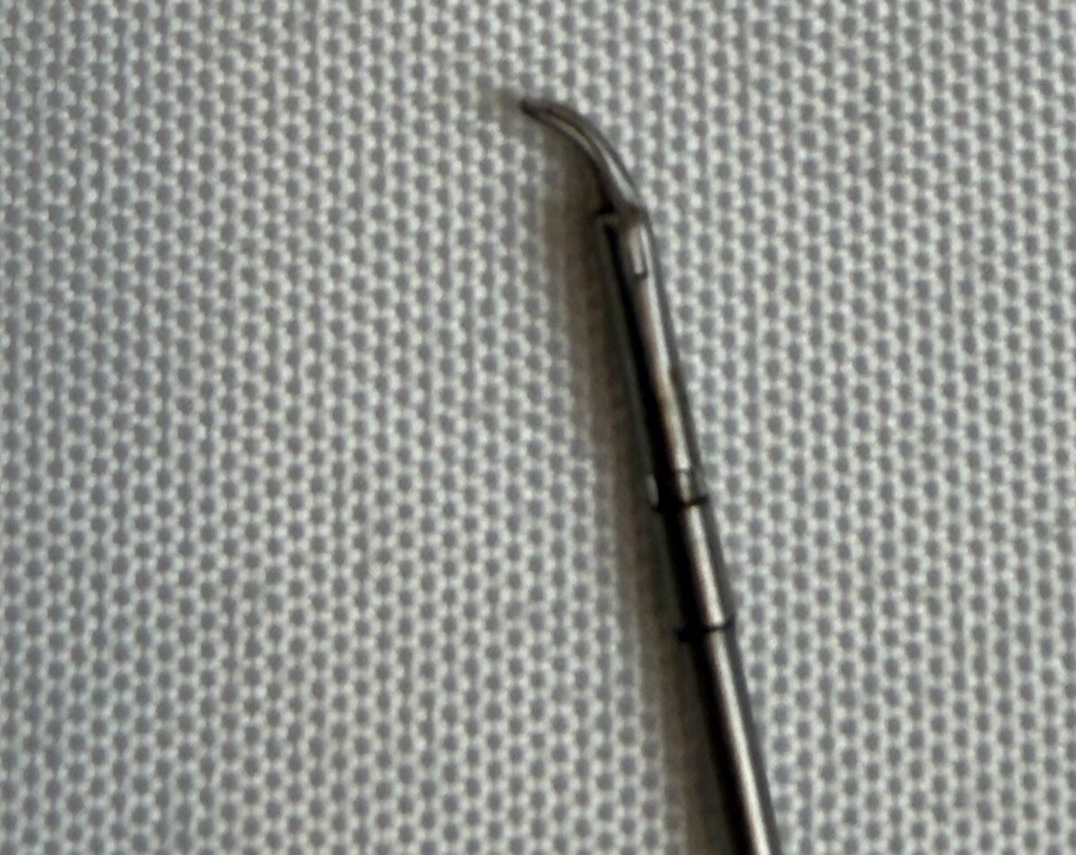 RICHARDS 55-0348 Micro Scissors Sharp Curve Left Forceps 3.5" Shaft ENT — photo 4