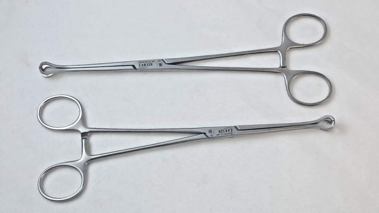 AESCULAP EA032R Babcock Intestinal Tissue Grasping Forceps 8.5" — photo 1
