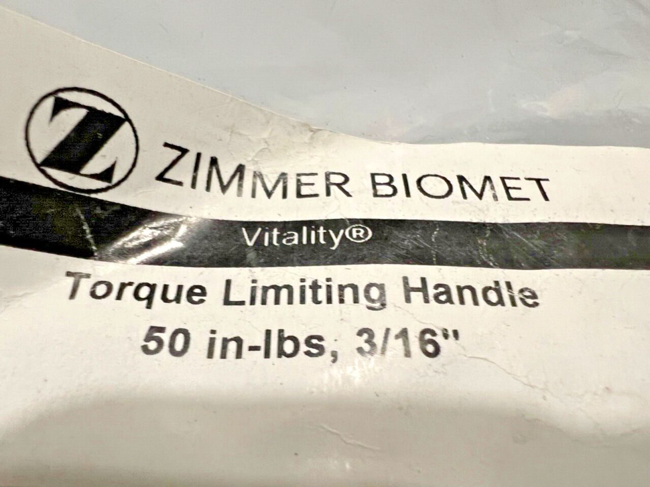 ZIMMER BIOMET 07.02118.001 Vitality Torque Limiting Handle 50-in-lbs, 3/16" — photo 2