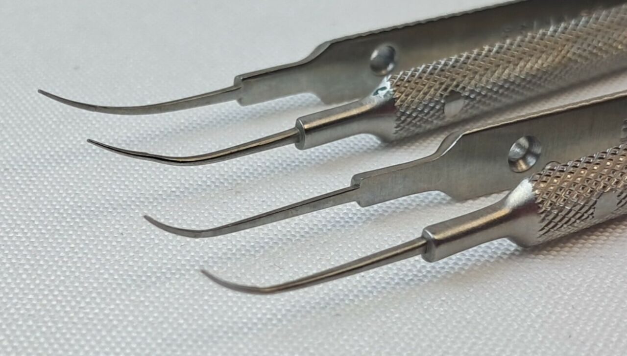 KARL STORZ E3192 FT Lot of 2 Girard Fine Tying Forceps 5mm Curved Ultra-Fine — photo 2