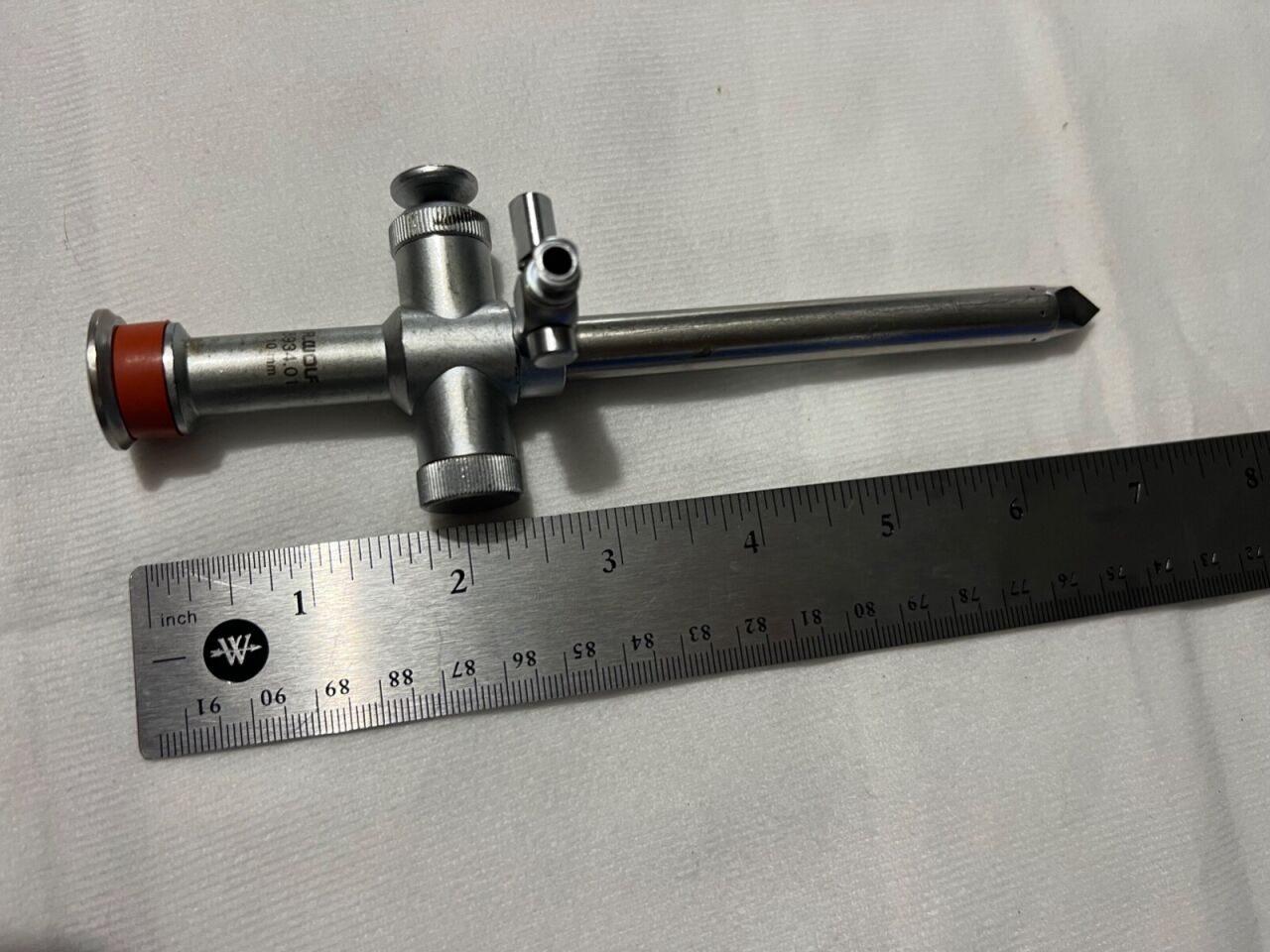 R. WOLF 8923.123 & 8934.01 10mm Trocar w/ 10mm Cannula 7" Length — photo 7