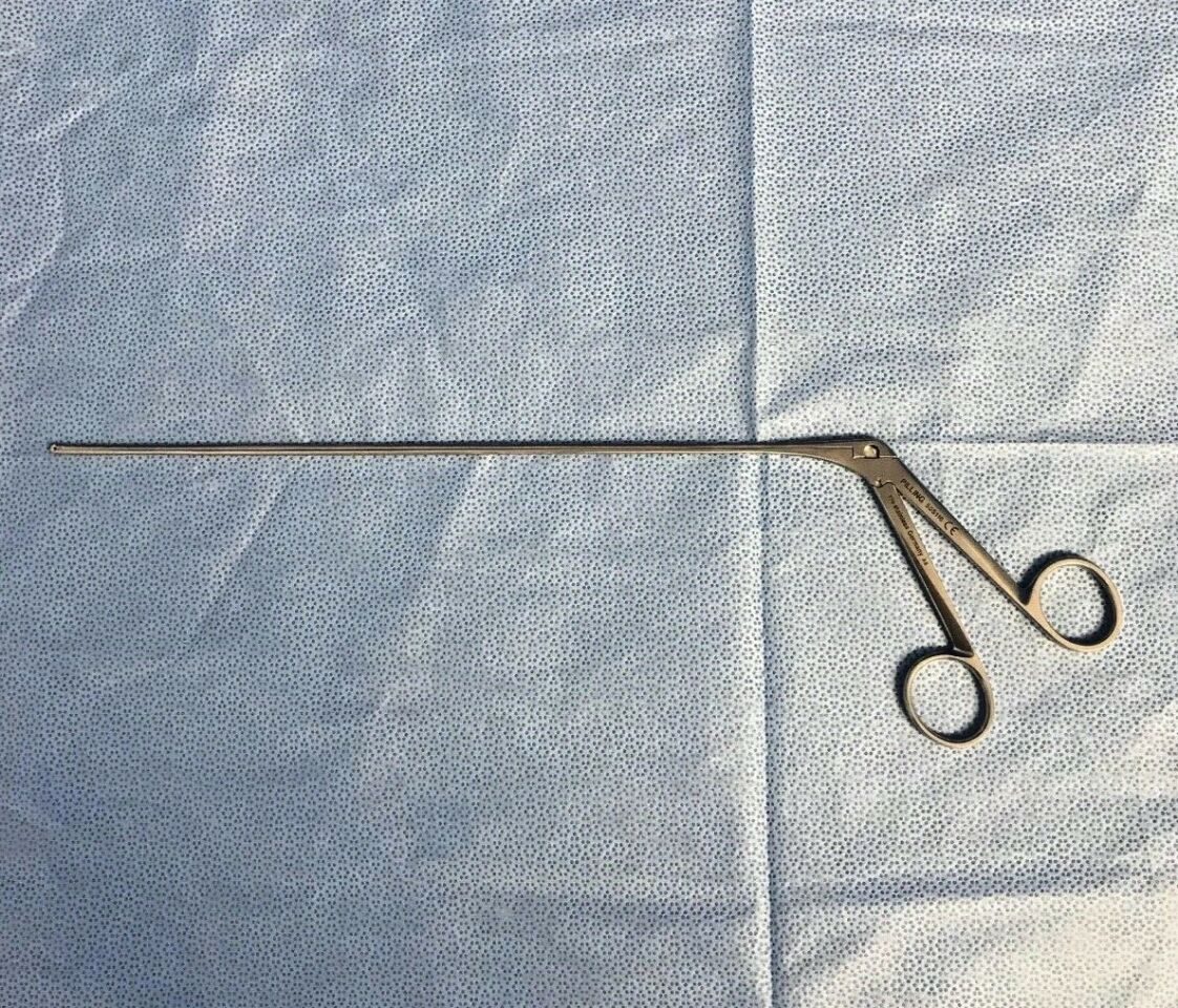 PILLING WECK 50-5116 Extra Light Angled Jackson Laryngeal 2mm Cup Forceps 11" ENT — photo 1