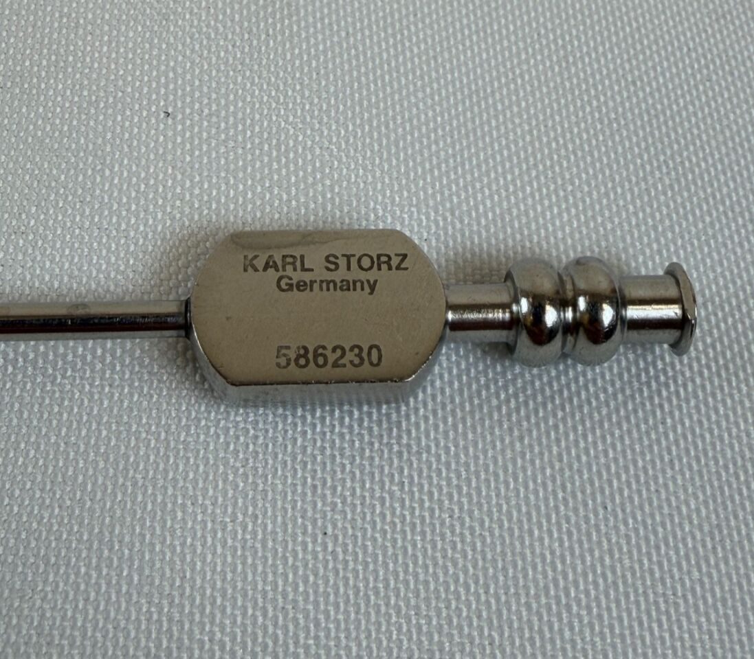 KARL STORZ 586230 Eicken Antrum Suction Cannula Tube 3mm x 12.5cm w/ Hole ENT — photo 2