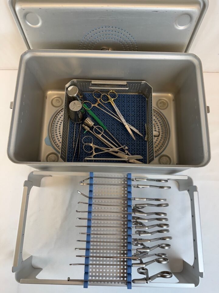 VARIOUS  13 Piece Concept Linvatec Shutt Arthroscopy Biter Punch Set w/ Extras & Tray