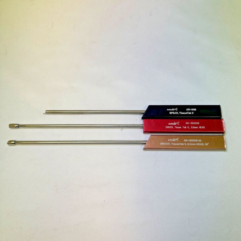 ARTHREX AR-1936 AR-1935DB AR-1935DB-30 TissueTak II Instrument Set Spear/Drive