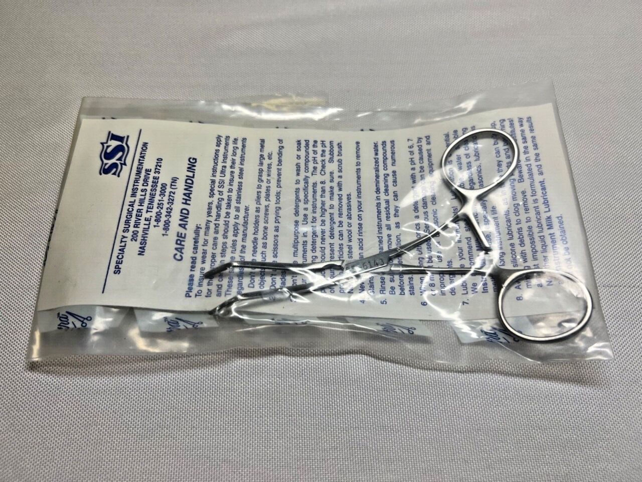 SSI ULTRA 55-6143 Cooley Neonatal Carotid Clamp 5" Length — photo 1