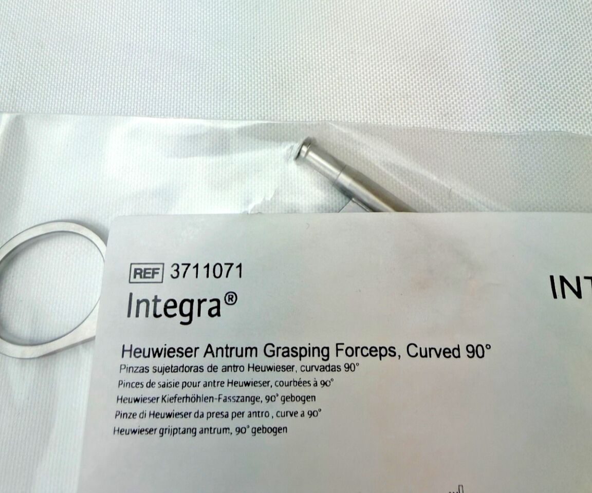 INTEGRA 3711071 HEUWIESER Antrum Grasping Forceps Jaw Curved Down 90deg — photo 2