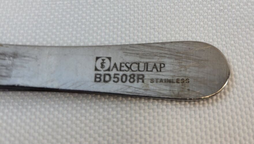 AESCULAP BD508R Adson Tissue Forceps Straight Delicate 120mm — photo 5