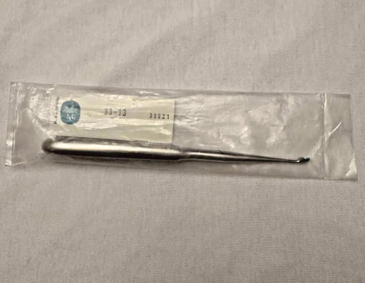MILTEX 33-13 Dermal Curette 160mm Oval Spoon Size 1