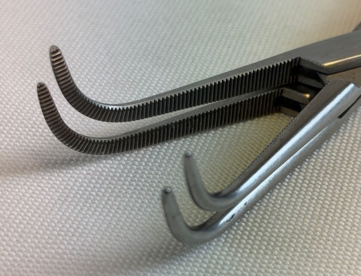 MILTEX 7-258 Gemini Mixter Hemostat Forceps Delicate Full Curve Jaws 9" Pair of — photo 4