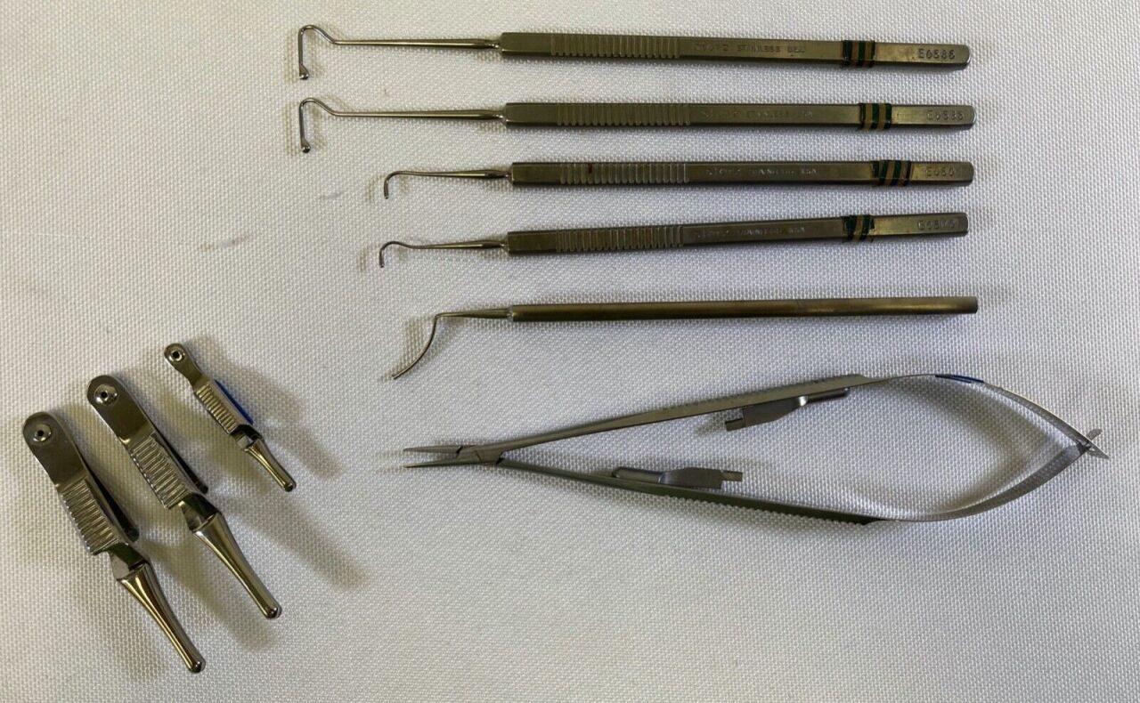 VARIOUS  15 Piece Storz Katena Ophthalmic Muscle Tray w/ Dual Level Sterilization Case — photo 3