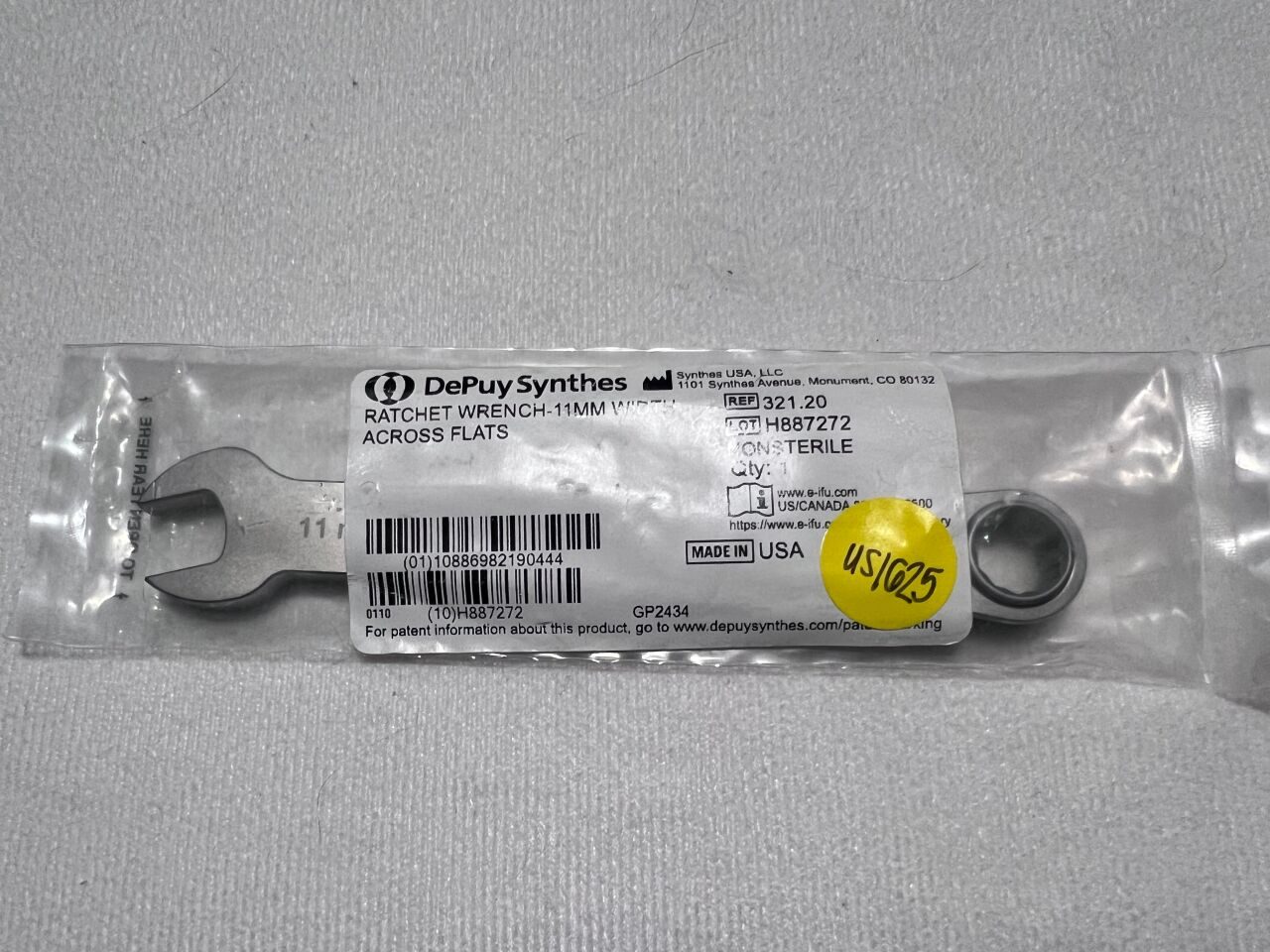 SYNTHES 321.2 11mm Ratchet Wrench
