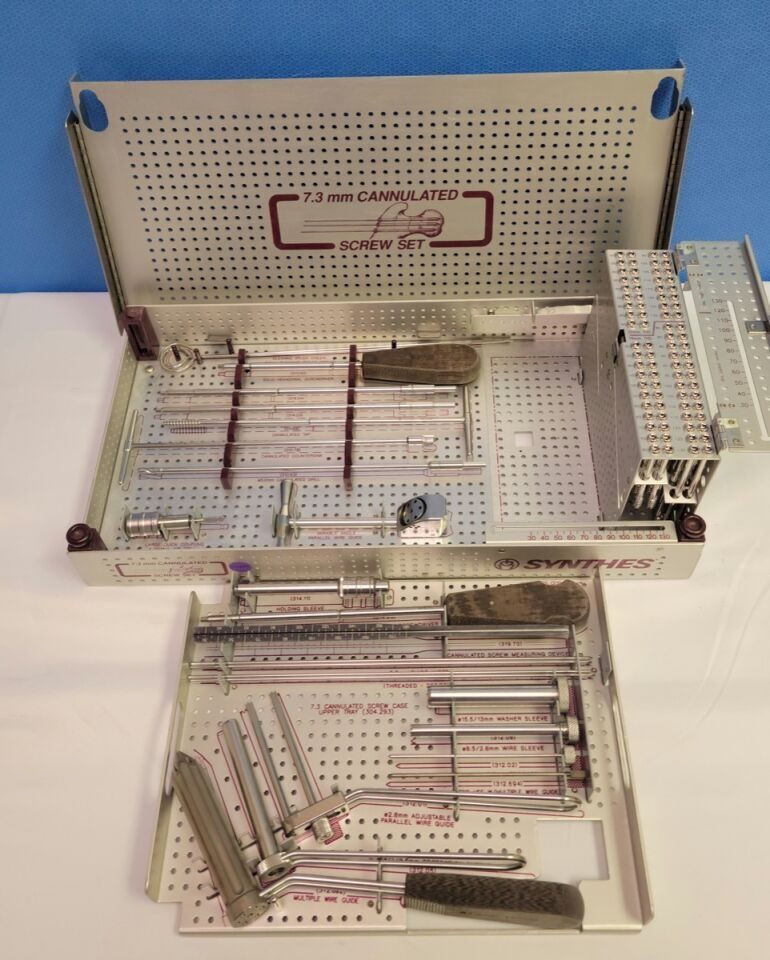SYNTHES Various 7.3mm Cannulated Screw Set — photo 1