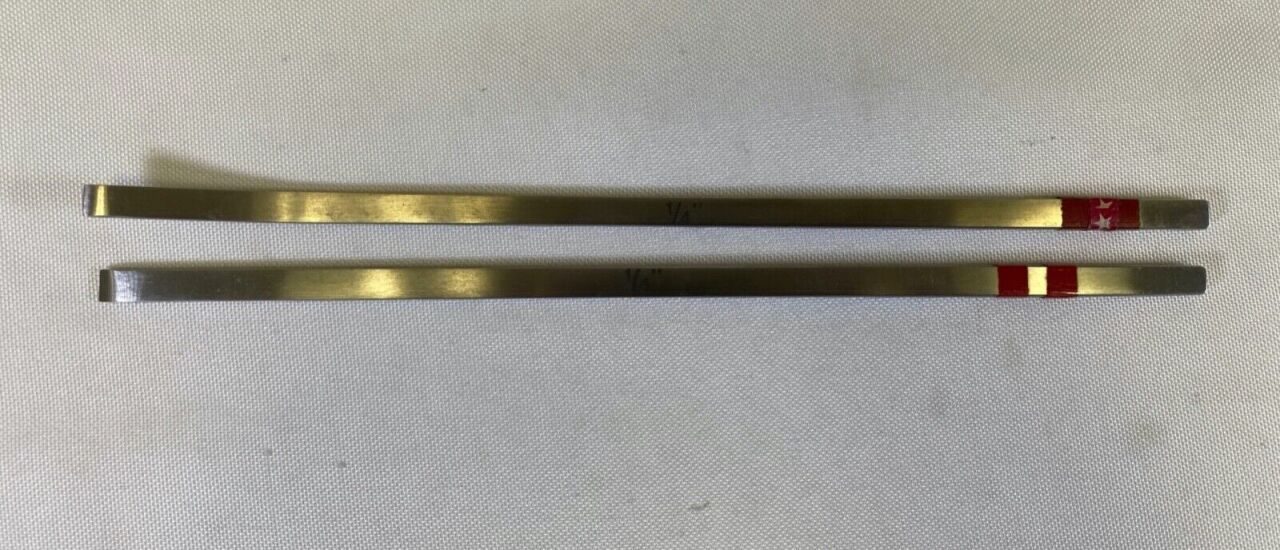 ODEV 1/4" x 9" Pair of Straight & Curved Osteotomes